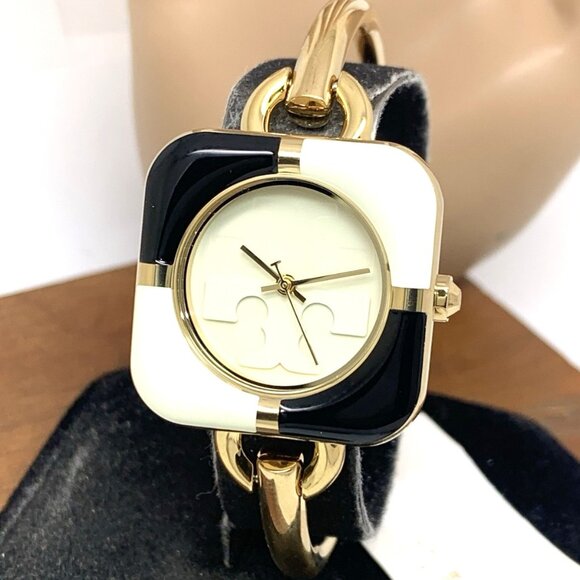 Tory Burch Womens Watch TBW6214SET Gold Cream Dial Bangle Interchangeable Bezel main image 8